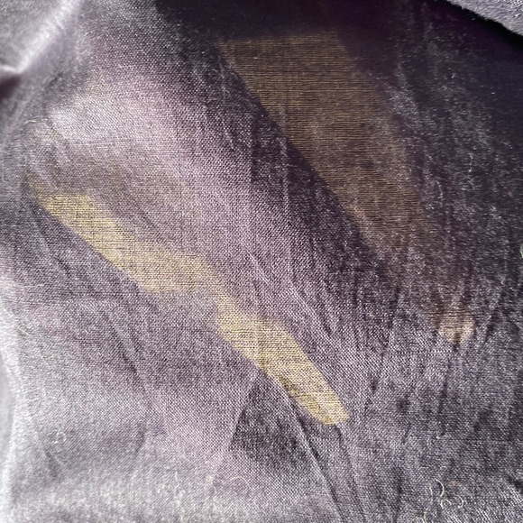 TORY BURCH - l/s dark blue tunic: silver sequins on neck & cuffs, hip slits - 8 - Picture 13 of 16